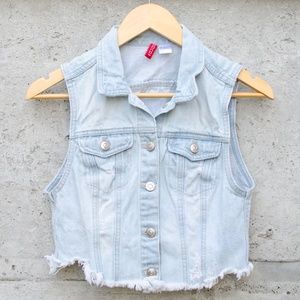 H&M Divided Crop Jean Jacket